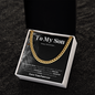 To My Son | Cuban Link Chain Necklace