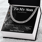 To My Son | Cuban Link Chain Necklace