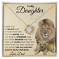 To My Daughter | Old Lion Love Knot Necklace