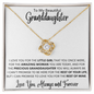 To My Beautiful Granddaughter | Love Knot Necklace