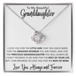 To My Beautiful Granddaughter | Love Knot Necklace