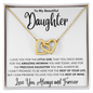 To My Beautiful Daughter | Precious Interlocking Heart Necklace