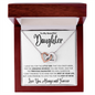 To My Beautiful Daughter | Precious Interlocking Heart Necklace