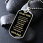 To My Son | Always Remember Dog Tag