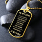 To My Son | Always Remember Dog Tag