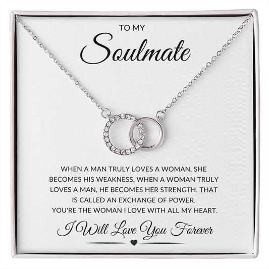 To My Soulmate| Perfect Pair Necklace