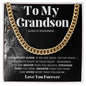 To My Grandson | Lion Cuban Link