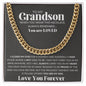 To My Grandson Cuban Link