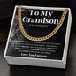 To My Grandson | Lion Cuban Link