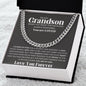 To My Grandson Cuban Link