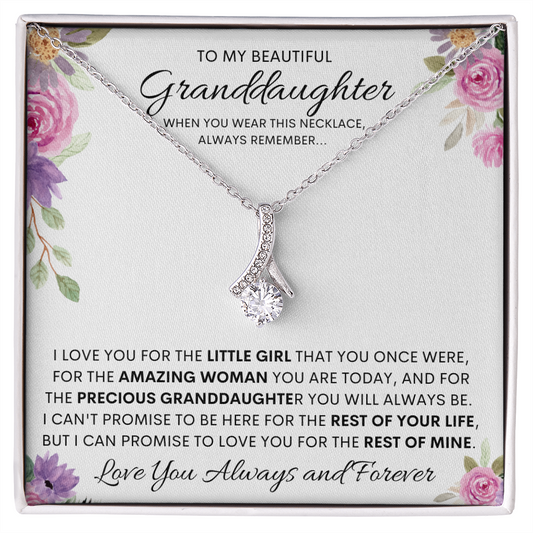 To My Beautiful Granddaughter | Alluring Necklace