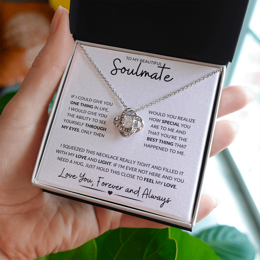 To My Beautiful Soulmate | Love Knot Necklace