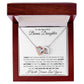 Beautiful Bonus Daughter | Interlocking Heart Necklace