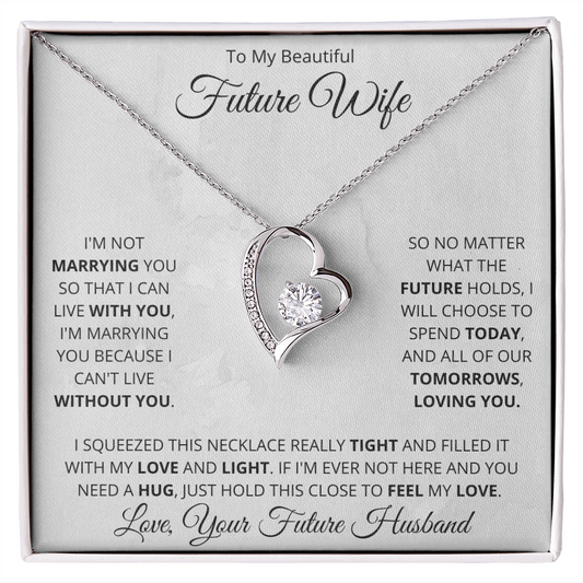 To My Beautiful Future Wife | Forever Love Necklace