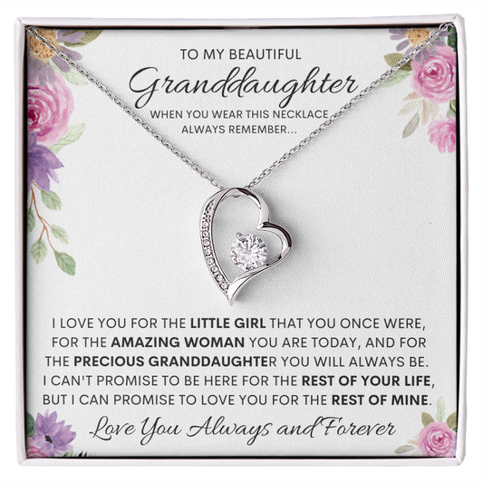 To My Beautiful Granddaughter | Forever Love Necklace