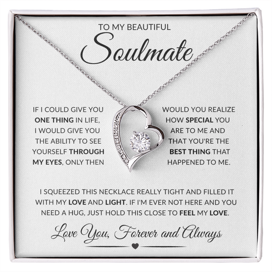 To My Beautiful Soulmate | Forever Love Necklace