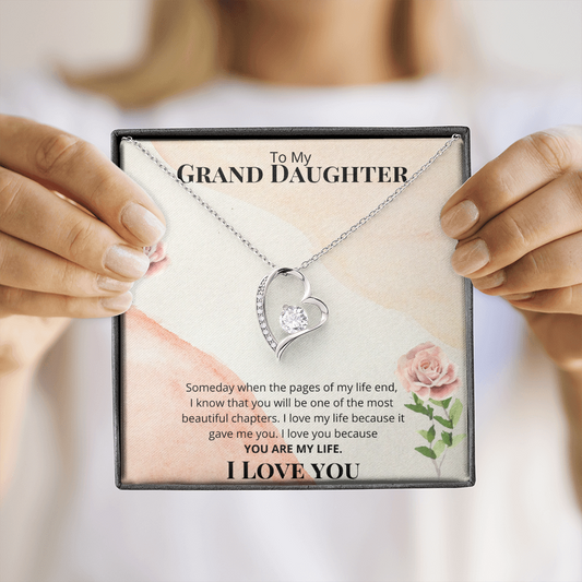 To My Grand Daughter | Forever Love Necklace