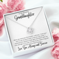 To My Beautiful Granddaughter| Love Knot Necklace