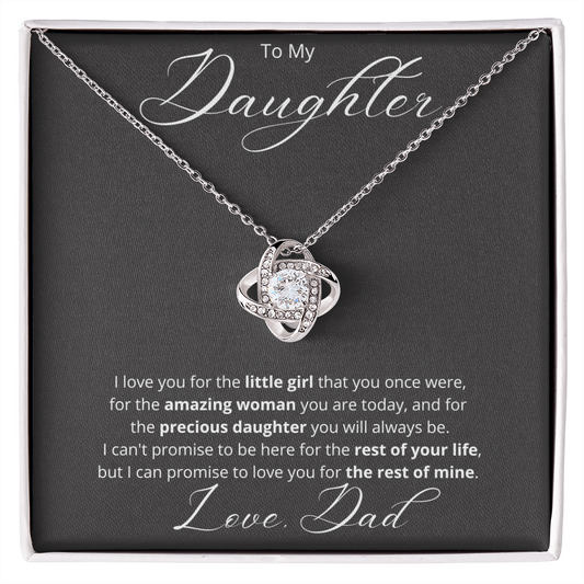 To My Daughter | Love Knot Necklace