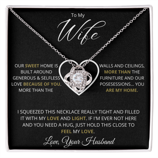 To My Wife | Love Knot Necklace